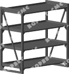 Стеллаж для рулевых управлений и карданных валов Стеллаж для рулевых управлений и карданных валов